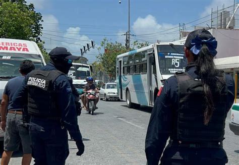 Despliegan operativo policíaco en Cancún para reforzar vigilancia y