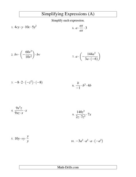 Simplifying Algebraic Expressions With Two Variables And Four Terms