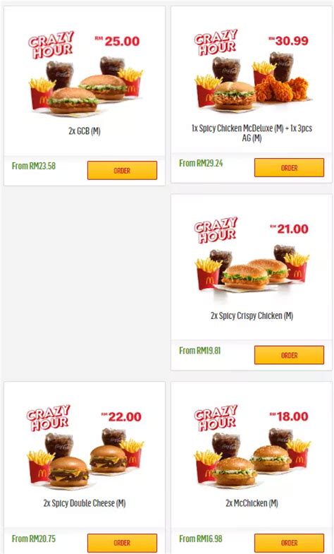 Mcdonald S Menu Malaysia Prices Updated 2025