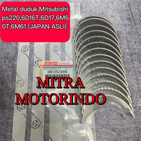 Jual Metal Duduk Main Bearing Mitsubishi Fuso Ps220 6D16T 6D17 6M60T