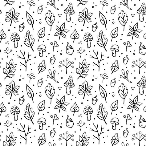 Mod Le Sans Couture D Automne Illustration Florale Vectorielle Dans Un