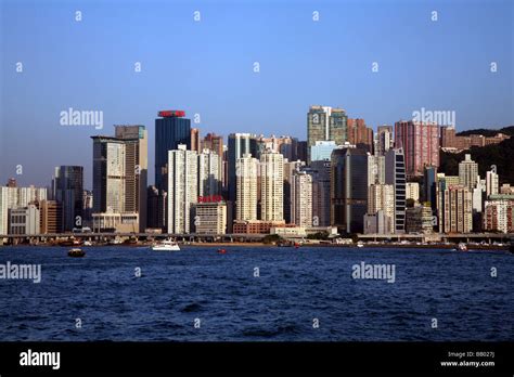 Hong Kong Island Skyline Stock Photo - Alamy