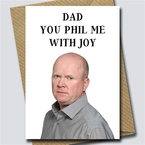 Phil Mitchell Fathers Day Card Funny Fathers Day Card Featuring