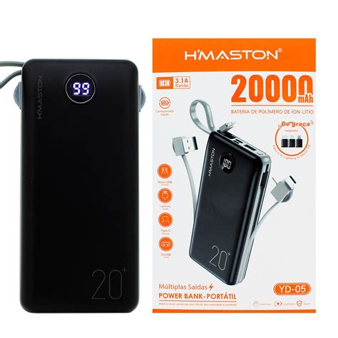 Carregador Port Til Turbo Power Bank Mah Original Escorrega O Pre O