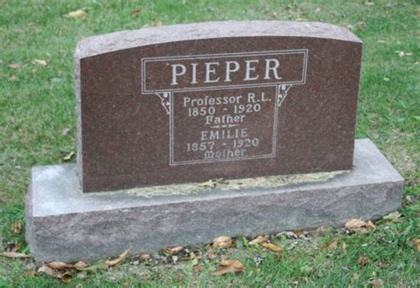 Rev Reinhold L Pieper 1850 1920 Find A Grave Memorial