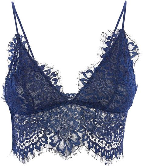 Navy Blue Bimini Lace Bralette Women Lace Bralette Women Dresses Casual Winter