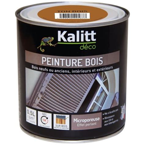 Kalitt Deco Peinture Bois Acrylique Satin L Ton Bois