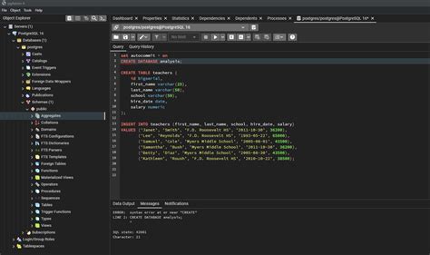 Sql Pgadmin 4 Syntax Stack Overflow