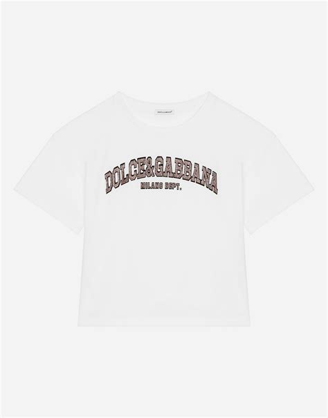 Dolce And Gabbana T Shirt Manica Corta In Bianco Modesens