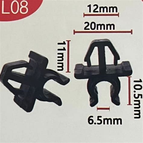 10 Pcs Replacement Black Plastic Car Hood Prop Rod Clips HOOD For