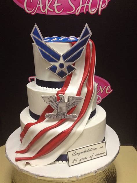 Us Air Force Cake 4th Of July Cake Retirement Cakes Air Force Birthday