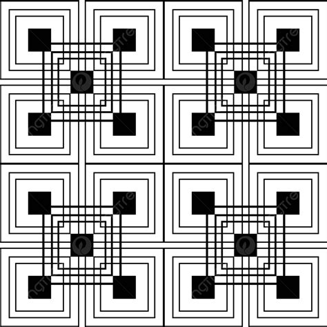 기하학적 사각형 원활한 패턴 디자인 기하학적 무늬 배경 Png 일러스트 및 Psd 이미지 무료 다운로드 Pngtree