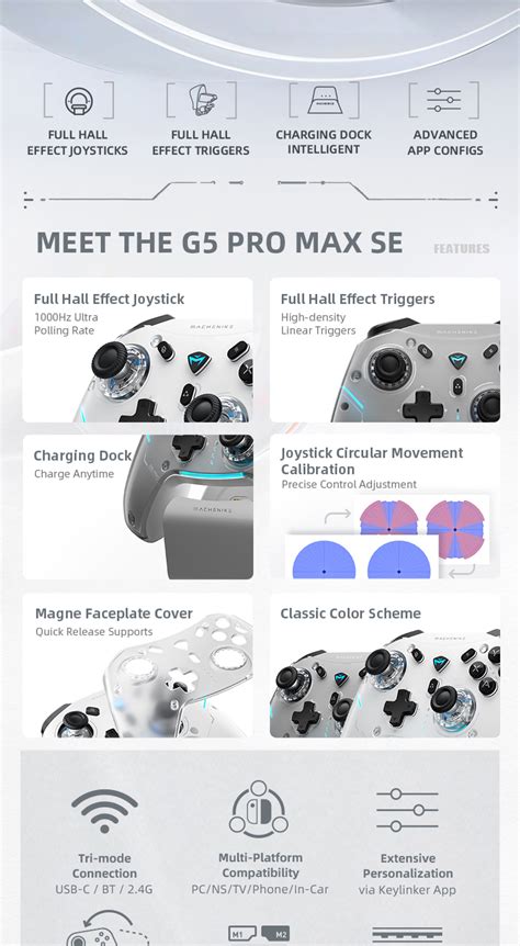 Machenike G5 Pro Series Wireless Gamepad Controller Hall Linear