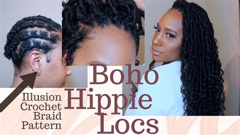 Freetress Boho Hippie Locs New Individual Illusion Braid Pattern Best