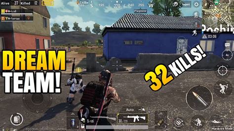 DREAM TEAM Ft Izzo 32 Kills Hardcore Mode PUBG Mobile YouTube