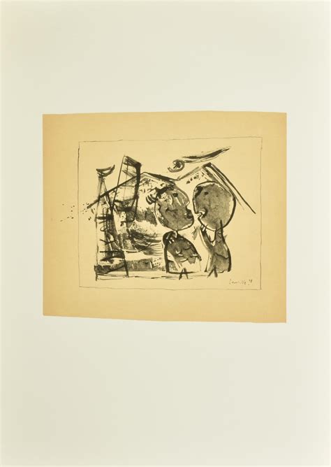 Corneille I Mucchi Di Detriti Litografia Su Carta Dapres Cm 52x37