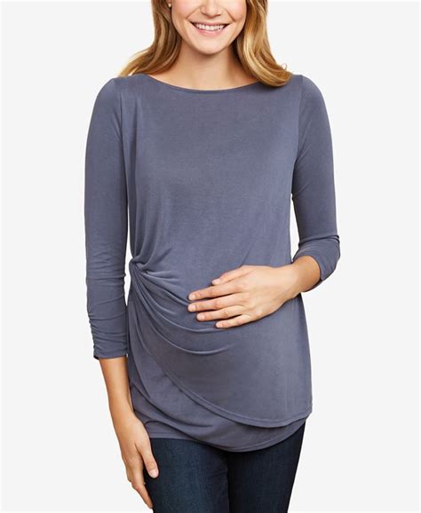 Jessica Simpson Maternity Twist Front Top Macys