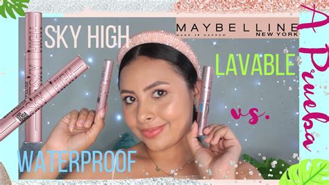 A PRUEBA SKY HIGH MAYBELLIE LAVABLE VS WAERPROOF EN MINI PESTAÑAS