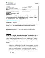 Act Etica Profesional Docx Reporte Nombre Nombre Del Curso