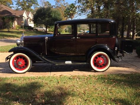 1931 Ford Model A 4 Door Slant Window Town Sedan For Sale