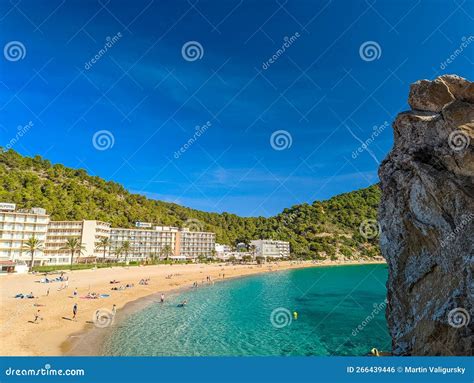 Ibiza Balearics Spain Cala De San Vincente Or Sant Vincent Bay