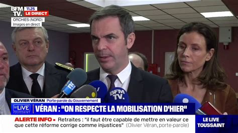 Olivier Véran sur la mobilisation contre la réforme des retraites On