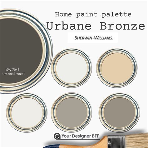 Sw Urbane Bronze Complementary Color Palette For Sherwin Williams