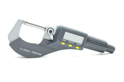 Stainless Steel Digital Micrometer Mm Mm Resolution Dual