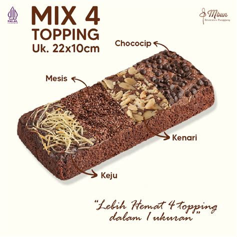 Jual Mbun Brownies Panggang Mix Topping Ukr 22x10 Mbun Brownies