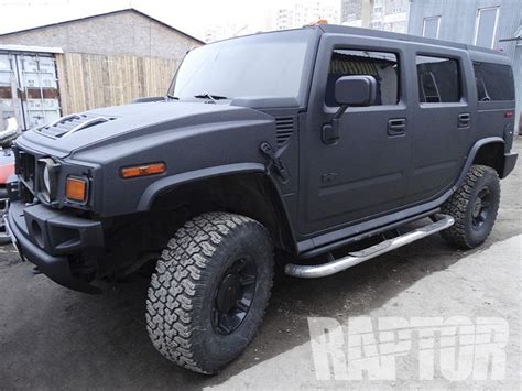 HUMMER H2 Full Overspray Raptorised Bedliner Paint Job Bed Liner