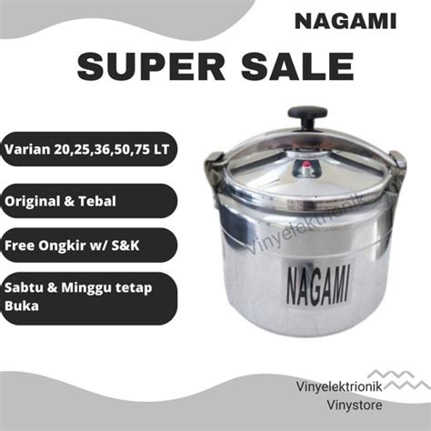 Jual Nagami Panci Presto Liter Pressure Cooker Original