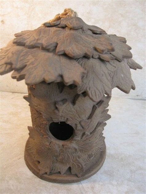 Leafy Bird House Ceramic Birdhouse Pottery Houses Clay Ceramics