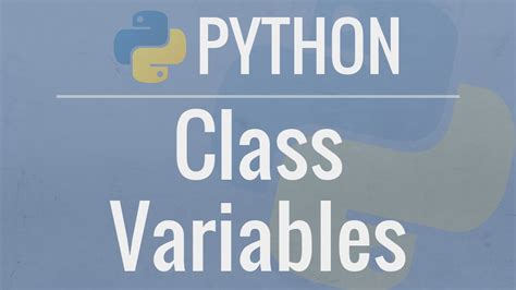 Python Oop Tutorial Class Variables Youtube