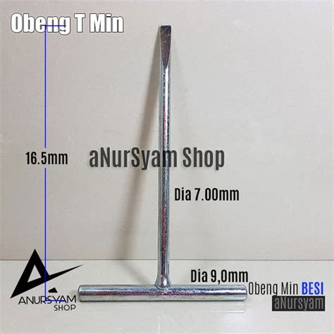 Jual Obeng Min Model T Besi Obeng T Min Model T Di Lapak Anursyam Shop