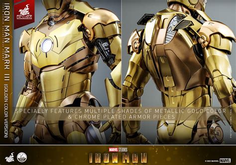 Hot Toys lança Homem de Ferro Mark III Dourado na escala 1 4 limitado a 300 peças no mundo