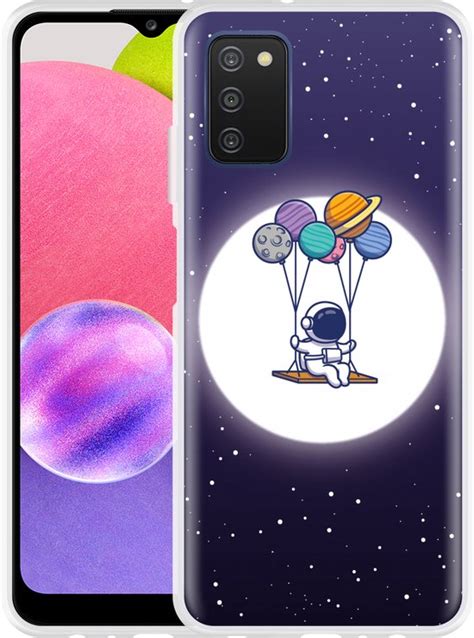 Cazy Hoesje Geschikt Voor Samsung Galaxy A03s Ruimte Schommel Bol