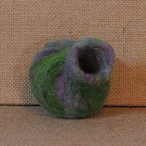 Needle Felted Wool Vessel Andromeda Designs