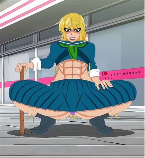 Rule 34 Abs Angry Belly Button Big Breasts Big Butt Blonde Hair Boots Exposed Belly Green Eyes