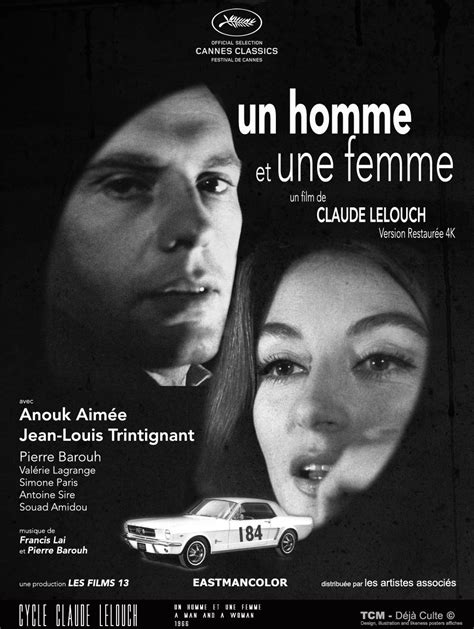 Un Homme Et Une Femme A Man And A Woman 1966 Claude Lelouch Anouk Aimée Jean Louis Trintignant