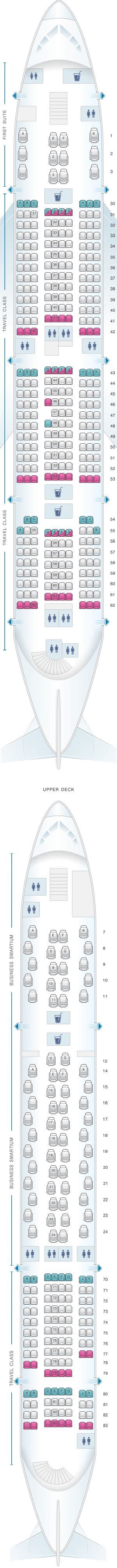 Asiana A380 Seat Map