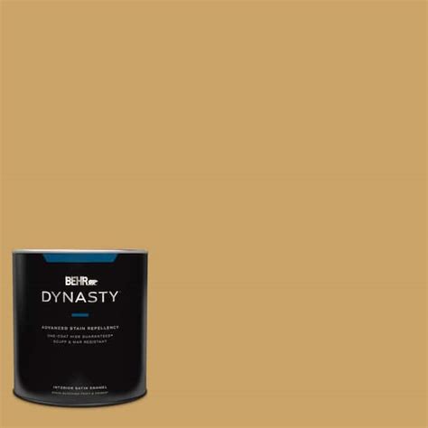 BEHR DYNASTY 1 Qt PPU6 17 Classic Gold Satin Enamel Interior Stain