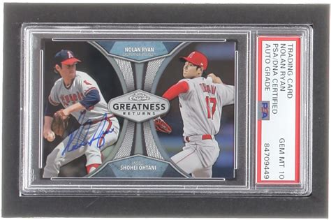 Nolan Ryan Signed Topps Chrome Greatness Returns Gre Nolan Ryan