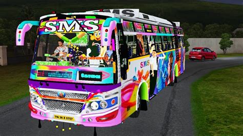 Sms🎀💥 Tn Private Bus Driving Village Road Bus Simulator Indonesia