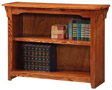 California Made Oak Wood Mission Bookcase In Cherry Finish 36 Cherry