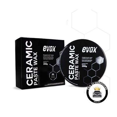 Cera Automotiva Ceramic Paste Wax 200g Evox Cera Sílica e