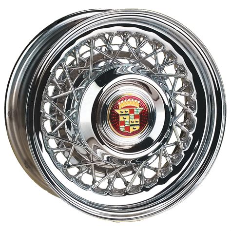 Wheel Vintiques 74 560503 Wheel Vintiques 74 Series Cadillac Style Wire Chrome Wheels Summit