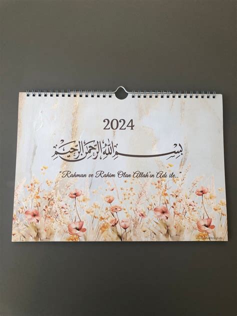 Calendrier islamique 2024 dini günler takvimi 2024 Etsy Canada