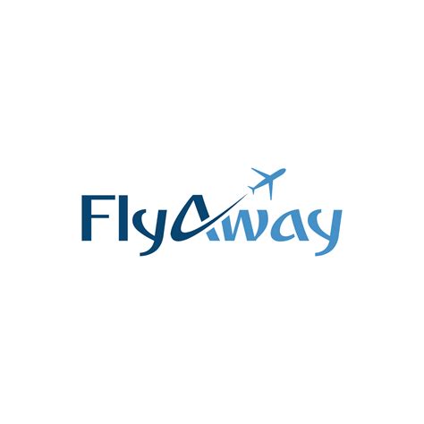 Fly Away Logo Lettering Design Template Free Vector 4970670 Vector Art