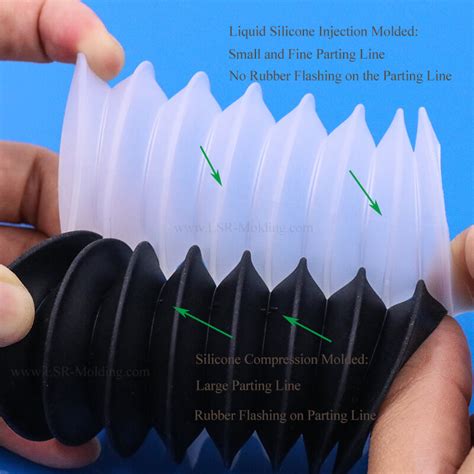 Liquid Silicone Bellows Lsr Silicone Injection Molded Expansion Joint