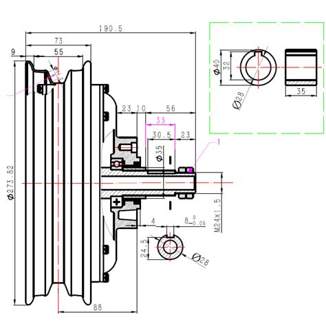 Single Shaft Hub Motor Inch W Model Single Shaft Hub Motor